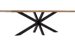 Goossens basic eettafel lecca bruin mango - 8243807-goossens-basic-lecce-eettafel-mango-bruin-01