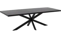 Goossens basic eettafel lecca zwart mango - 8243809-goossens-basic-lecce-eettafel-mango-zwart-01