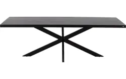 Goossens basic eettafel lecca zwart mango - 8243809-goossens-basic-lecce-eettafel-mango-zwart-01