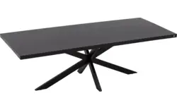 Goossens basic eettafel lecca zwart mango - 8243809-goossens-basic-lecce-eettafel-mango-zwart-01