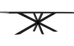 Goossens basic eettafel lecca zwart mango - 8243809-goossens-basic-lecce-eettafel-mango-zwart-01