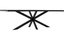 Goossens basic eettafel lecca zwart mango - 8243809-goossens-basic-lecce-eettafel-mango-zwart-01