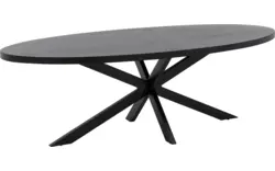 Goossens basic eettafel lecca zwart mango - 8243815-goossens-basic-lecce-eettafel-mango-zwart-01