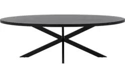 Goossens basic eettafel lecca zwart mango - 8243815-goossens-basic-lecce-eettafel-mango-zwart-01