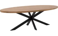 Goossens basic eettafel lecca bruin mango - 8243816-goossens-basic-lecce-eettafel-mango-bruin-01