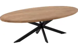 Goossens basic eettafel lecca bruin mango - 8243816-goossens-basic-lecce-eettafel-mango-bruin-02