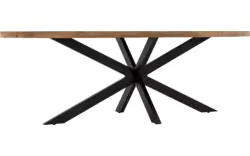 Goossens basic eettafel lecca bruin mango - 8243816-goossens-basic-lecce-eettafel-mango-bruin-01