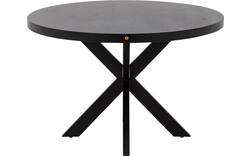 Goossens basic eettafel lecca zwart mango - 8243818-goossens-basic-lecce-eettafel-mango-zwart-01