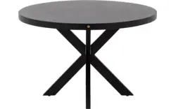 Goossens basic eettafel lecca zwart mango - 8243818-goossens-basic-lecce-eettafel-mango-zwart-01