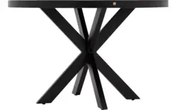 Goossens basic eettafel lecca zwart mango - 8243818-goossens-basic-lecce-eettafel-mango-zwart-01
