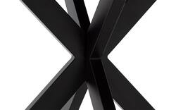 Goossens basic eettafel lecca zwart mango - 8243818-goossens-basic-lecce-eettafel-mango-zwart-01