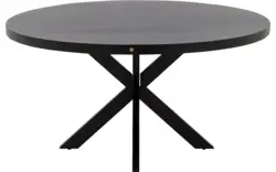 Goossens basic eettafel lecca zwart mango - 8243827-goossens-basic-lecce-eettafel-mango-zwart-01
