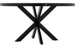 Goossens basic eettafel lecca zwart mango - 8243827-goossens-basic-lecce-eettafel-mango-zwart-01