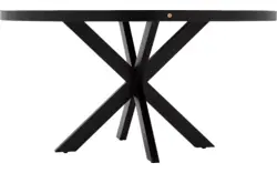 Goossens basic eettafel lecca zwart mango - 8243827-goossens-basic-lecce-eettafel-mango-zwart-01