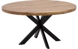 Goossens basic eettafel lecca bruin mango - 8243828-goossens-basic-lecce-eettafel-mango-bruin-01
