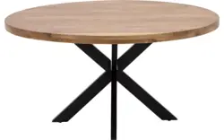 Goossens basic eettafel lecca bruin mango - 8243828-goossens-basic-lecce-eettafel-mango-bruin-01