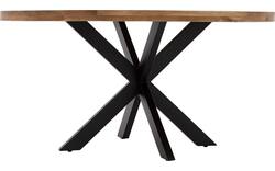 Goossens basic eettafel lecca bruin mango - 8243828-goossens-basic-lecce-eettafel-mango-bruin-01