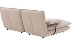 Goossens loungebank alegro beige stof - 8243830-gespiegeld-02