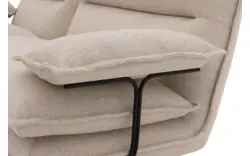 Goossens loungebank alegro beige stof - 8243830-gespiegeld-02