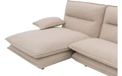 Goossens loungebank alegro beige stof - 8243830-gespiegeld-02