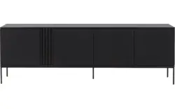 Goossens dressoir viola zwart eiken - 8243839-goossens-viola-dressoir-eiken-01