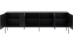 Goossens dressoir viola zwart eiken - 8243839-goossens-viola-dressoir-eiken-01