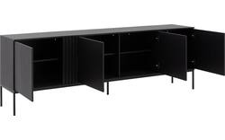 Goossens dressoir viola zwart eiken - 8243839-goossens-viola-dressoir-eiken-01