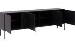 Goossens dressoir viola zwart eiken - 8243839-goossens-viola-dressoir-eiken-01