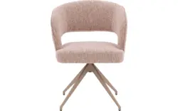 Goossens excellent eetkamerstoel ostuni roze stof - 8243866-goossens-excellent-ostuni-eetkamerstoel-stof-roze-01
