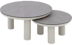 Goossens salontafel voor buiten roef grijs glas - 8243884-goossens-roef-tuintafels-glas-01
