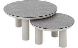 Goossens salontafel voor buiten roef grijs glas - 8243884-goossens-roef-tuintafels-glas-02