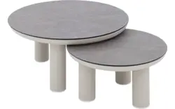 Goossens salontafel voor buiten roef grijs glas - 8243884-goossens-roef-tuintafels-glas-01