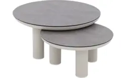 Goossens salontafel voor buiten roef grijs glas - 8243884-goossens-roef-tuintafels-glas-01