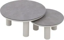Goossens salontafel voor buiten roef grijs glas - 8243884-goossens-roef-tuintafels-glas-01