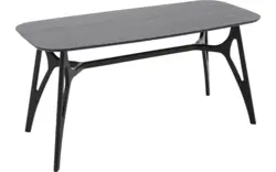 Goossens basic eettafel trani zwart essenhout - 8243890-goossens-basic-trani-eettafel-essenhout-zwart-02