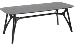 Goossens basic eettafel trani zwart essenhout - 8243894-goossens-basic-trani-eettafel-essenhout-zwart-01