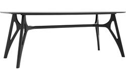 Goossens basic eettafel trani zwart essenhout - 8243894-goossens-basic-trani-eettafel-essenhout-zwart-01