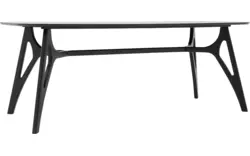 Goossens basic eettafel trani zwart essenhout - 8243894-goossens-basic-trani-eettafel-essenhout-zwart-01