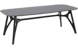 Goossens basic eettafel trani zwart essenhout - 8243896-goossens-basic-trani-eettafel-essenhout-zwart-01