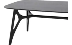 Goossens basic eettafel trani zwart essenhout - 8243896-goossens-basic-trani-eettafel-essenhout-zwart-01