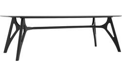 Goossens basic eettafel trani zwart essenhout - 8243898-goossens-basic-trani-eettafel-essenhout-zwart-01