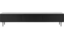 Goossens basic tv meubel trani zwart essenhout - 8243902-goossens-basic-trani-tv-meubel-essenhout-zwart-01