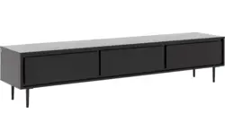 Goossens basic tv meubel trani zwart essenhout - 8243902-goossens-basic-trani-tv-meubel-essenhout-zwart-01