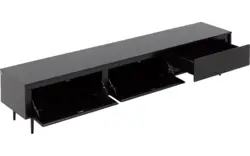 Goossens basic tv meubel trani zwart essenhout - 8243902-goossens-basic-trani-tv-meubel-essenhout-zwart-01