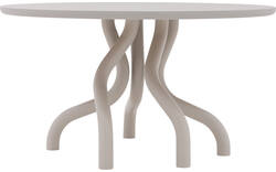 Goossens excellent eettafel matera beige leefbeton - 8243909-goossens-excellent-matera-eettafel-leefbeton-bruin-01