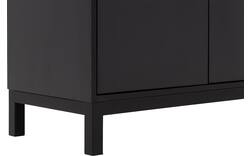 Goossens vitrinekast valencia zwart melamine - 8243924-goossens-valencia-vitrinekast-melamine-01