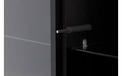 Goossens vitrinekast valencia zwart melamine - 8243924-goossens-valencia-vitrinekast-melamine-01