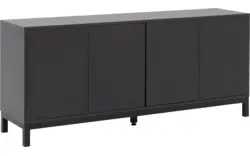 Goossens dressoir valencia zwart melamine - 8243925-goossens-valencia-dressoir-melamine-01