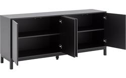 Goossens dressoir valencia zwart melamine - 8243925-goossens-valencia-dressoir-melamine-01