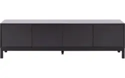 Goossens tv meubel valencia zwart melamine - 8243926-goossens-valencia-tv-meubel-melamine-zwart-01
